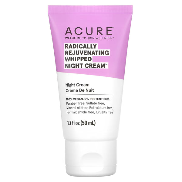 Acure - Whipped Night Cream - Radically Rejuvenating - 1.7 Fl Oz.