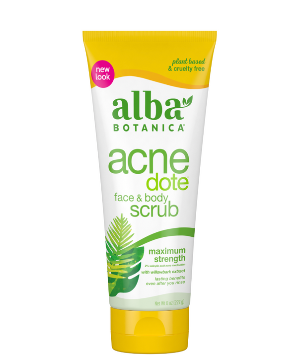 Alba Botanica - Natural Acnedote Face And Body Scrub - 8 Fl Oz