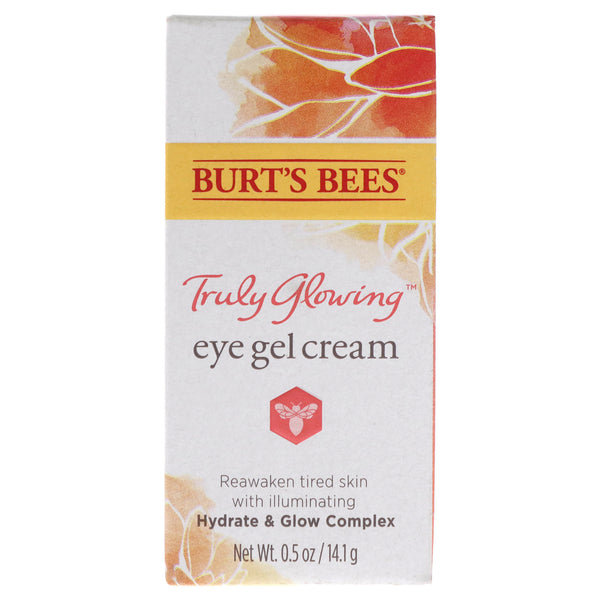 Truly Glowing Eye Gel Cream by Burts Bees for Unisex - 0.5 oz Cream