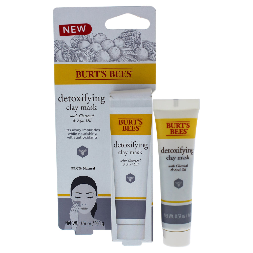 Detoxifying Clay Mask by Burts Bees for Unisex - 0.57 oz Mask