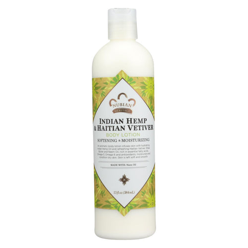 Nubian Heritage Lotion,indian Hempandhatian - 13 Oz