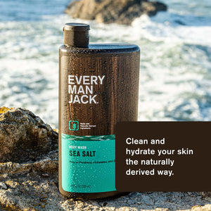 Every Man Jack Sea Salt Hydrating Mens Body Wash for All Skin Types - 16.9oz