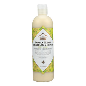 Nubian Heritage Body Wash Indian Hemp And Haitian Vetiver - 13 Fl Oz