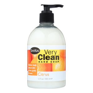 Shikai Products Hand Soap - Very Clean Citrus - 12 Oz