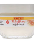 Truly Glowing Night Cream by Burts Bees for Unisex - 1.8 oz Cream