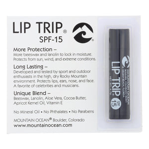 Mountain Ocean - Lip Trip Lip Balm - Spf15 - Case Of 12 - 0.165 Oz.