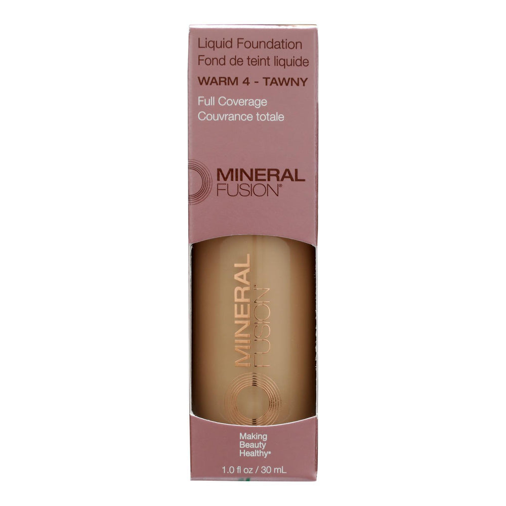 Mineral Fusion - Mkup Liquid Foundation Warm4 - 1 Each-1 Fz