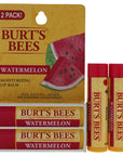 Watermelon Moisturizer Lip Balm Blister by Burts Bees for Unisex - 2 x 0.15 oz Lip Balm