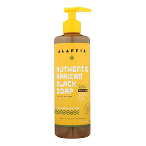 Alaffia - African Black Soap - Eucalyptus Tea Tree - 16 Fl Oz.