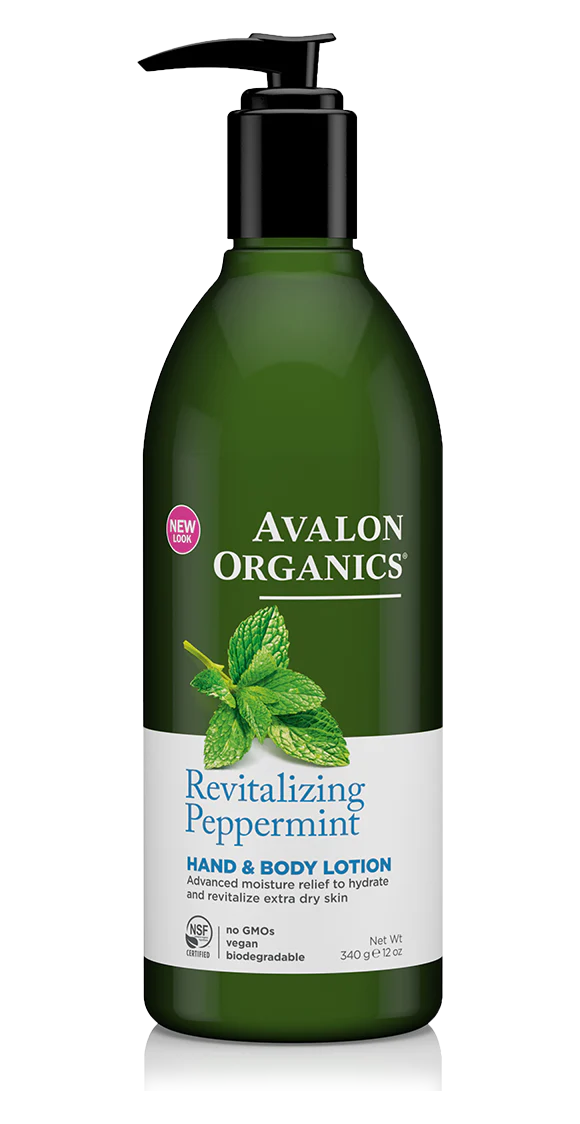 Avalon Organics Hand And Body Lotion Peppermint - 12 Fl Oz